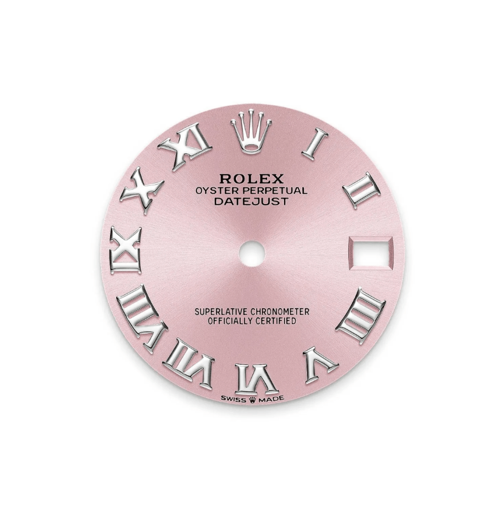 RLX Datejust m278289RBR-0016 Pink Dial White Gold President Watch