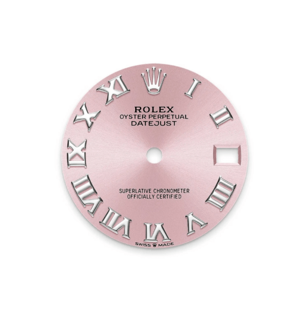 RLX Datejust m278289RBR-0016 Pink Dial White Gold President Watch