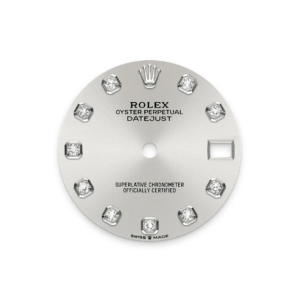 RLX Datejust m278289RBR-0021 Silver Dial White Gold President Watch
