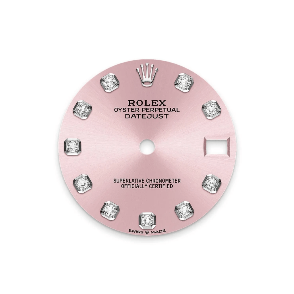 RLX Datejust m278289RBR-0022 Pink Dial White Gold President Watch