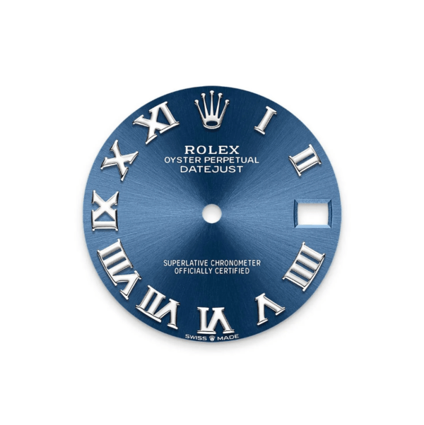 RLX Datejust m278289RBR-0023 Bright Blue Dial White Gold President Watch