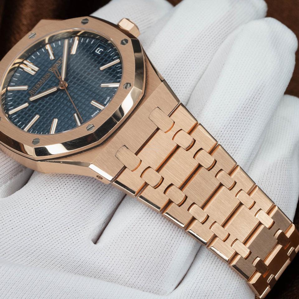 A&P ROYAL OAK Pink Gold “Night Blue Cloud 50” Dial 41mm