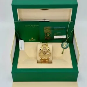 RLX Day-Date "President" 40mm Yellow Gold Champagne Index Dial - 228238