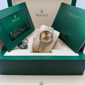 RLX Datejust m278273-0025/0026 31mm Champagne Dial Stainless Steel and Yellow Gold Oyster Watch