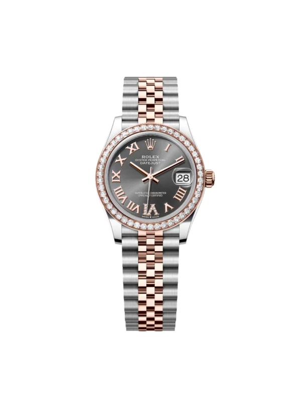 RLX Datejust m278381-0029/0030 Slate Roman Diamond Dial Diamond-Set Bezel 31mm