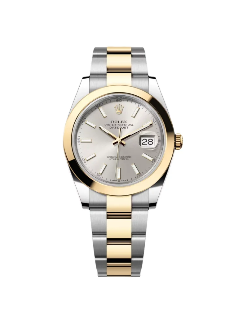 RLX Datejust 41mm 126303 Silver Index Oyster Steel and Yellow Gold Mens Watch