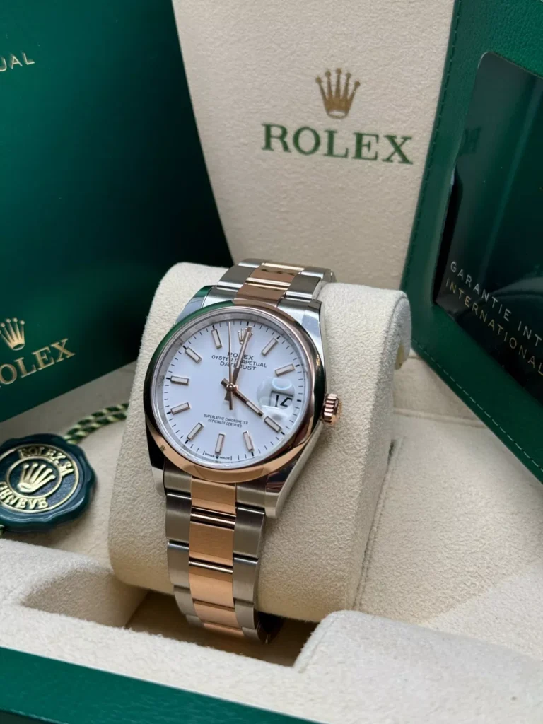 RLX Datejust 36mm 126201 White Dial Jubilee Bracelet Watch