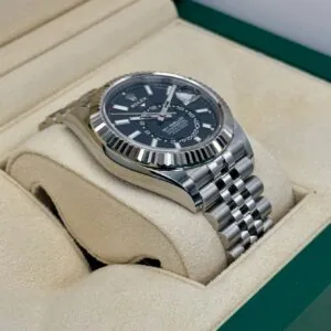 RLX Sky-Dweller 42mm 336934-0007/0008 Stainless Steel Black Dial Oyster