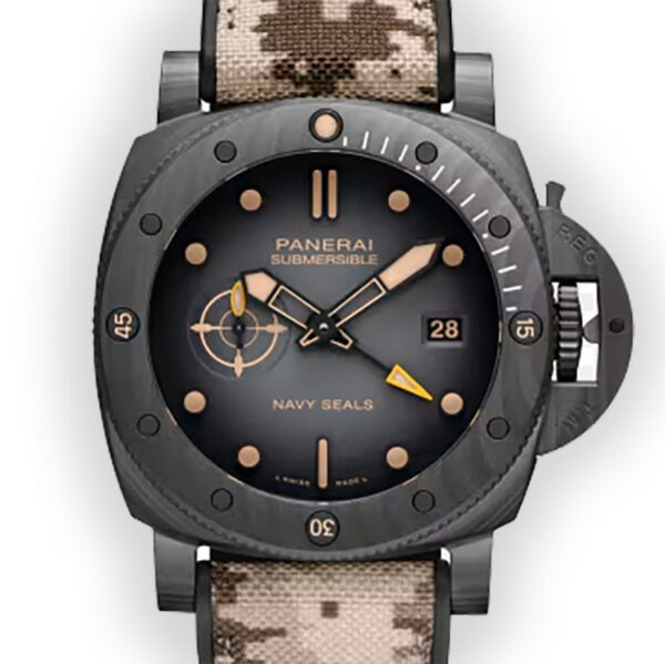 Panerai Submersible QuarantaQuattro GMT Navy SEALs Carbotech™ 44mm PAM01513