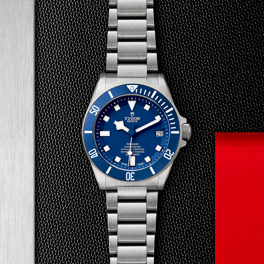 TUDOR Pelagos 42mm Blue Dial & Ceramic Bezel Men's Titanium Automatic Watch M25600TB-0001