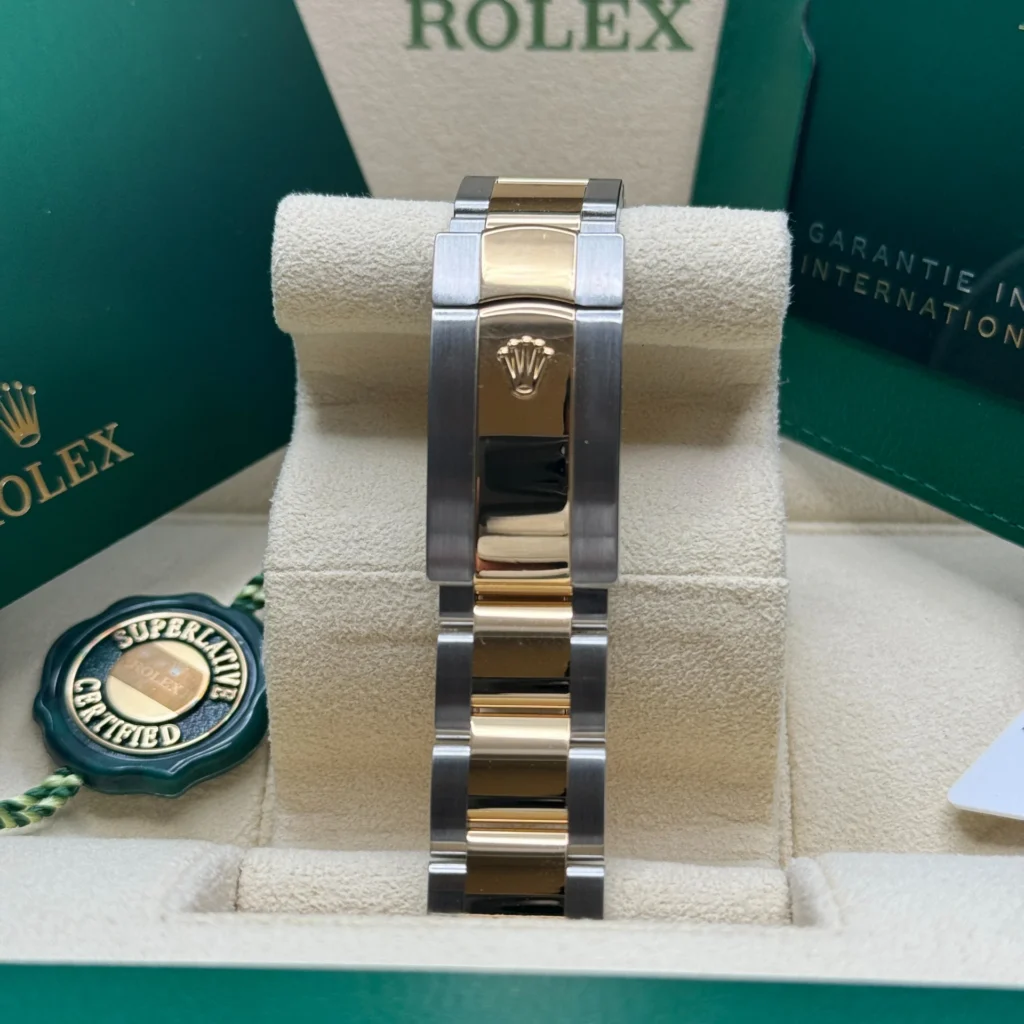 RLX Datejust 41mm Two-Tone Yellow Gold Fluted Bezel Black Index Dial Jubilee - 126333