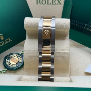 RLX Datejust 41mm Two-Tone Yellow Gold Fluted Bezel Black Index Dial Jubilee - 126333