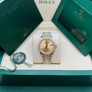 RLX Datejust m278383-0013/0014 31mm Champagne Dial Oyster Bracelet