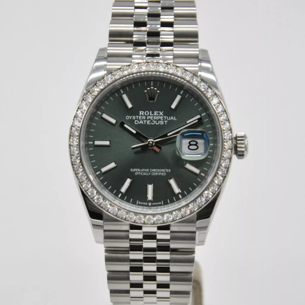 RLX Datejust 36mm 126284 Green Dial Jubilee Bracelet