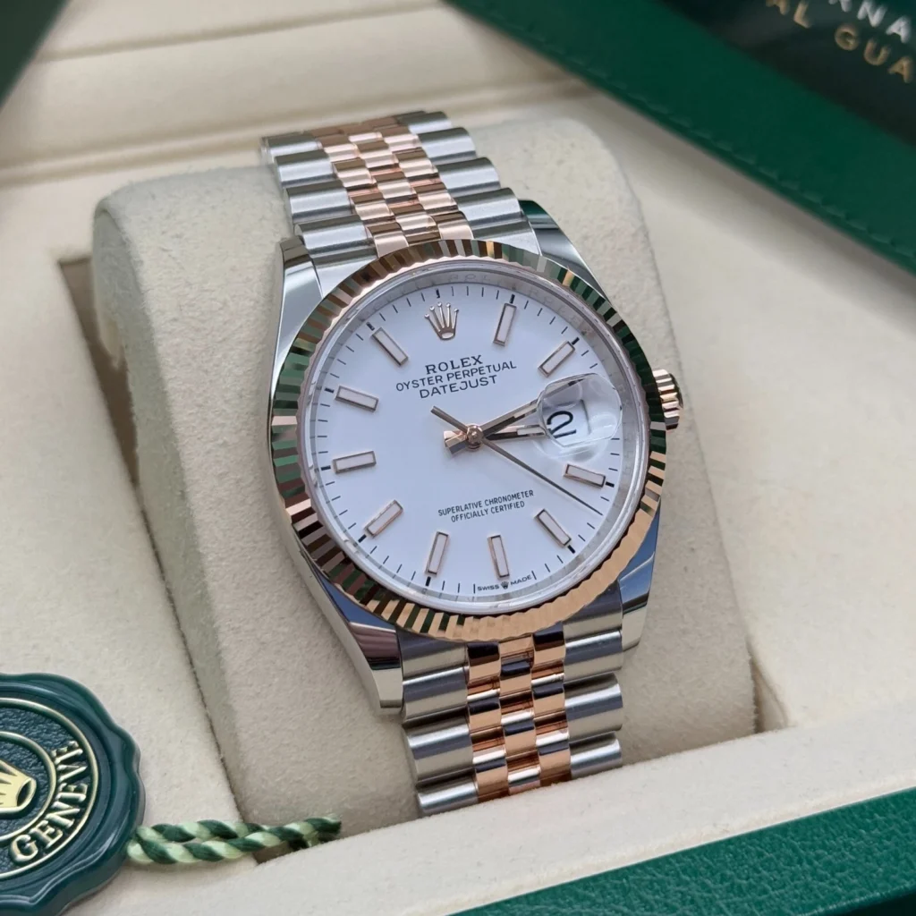 RLX Datejust 36mm 126231 White Dial Jubilee Bracelet