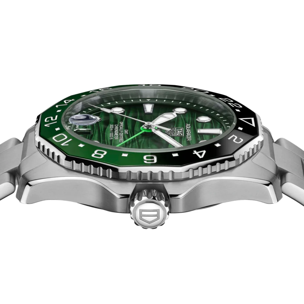 TAG Heuer Aquaracer Professional 300 GMT 42mm Mens Watch Green WBP5115.BA0013