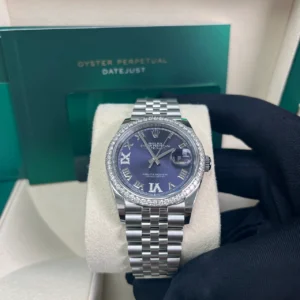 RLX Datejust 36mm 126284 Aubergine Dial Jubilee Bracelet