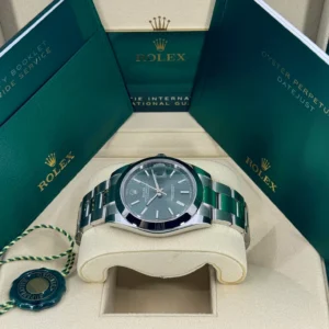 RLX Datejust 41mm 126300 Mint Green Dial Stainless Steel Oyster Bracelet Watch