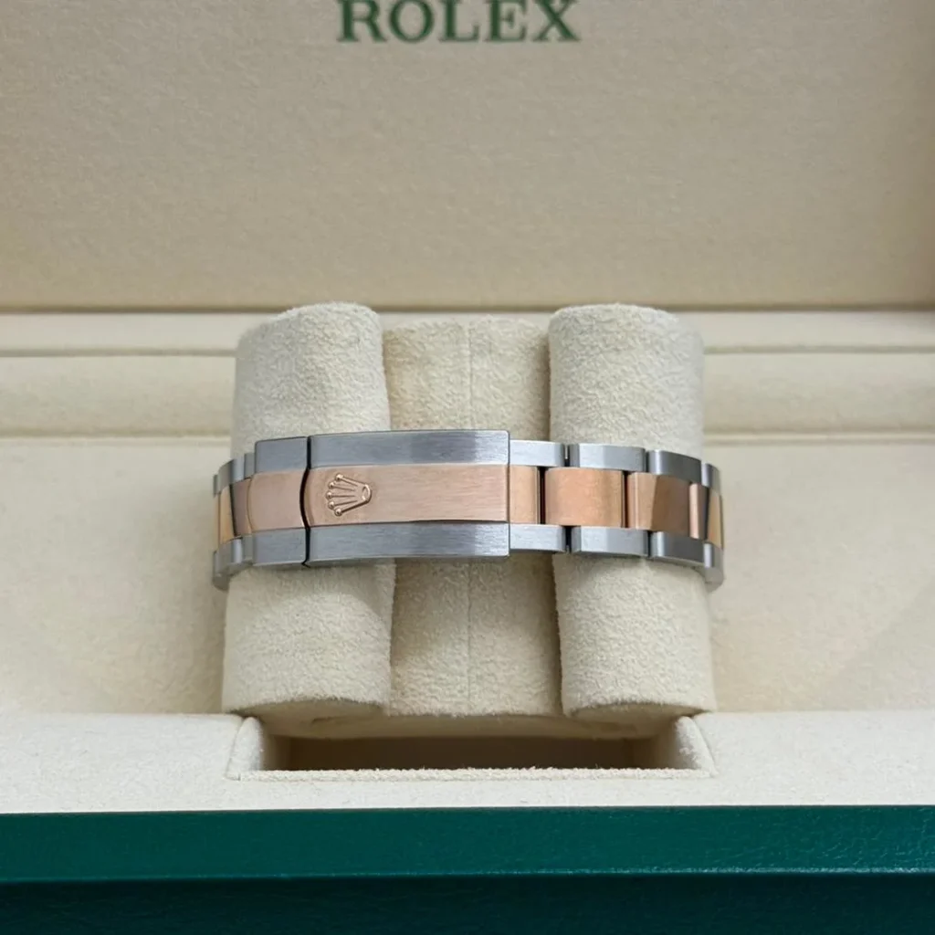 RLX Datejust m278241-0031/0032 31mm Silver Floral Motif Dial Oyster Bracelet Watch