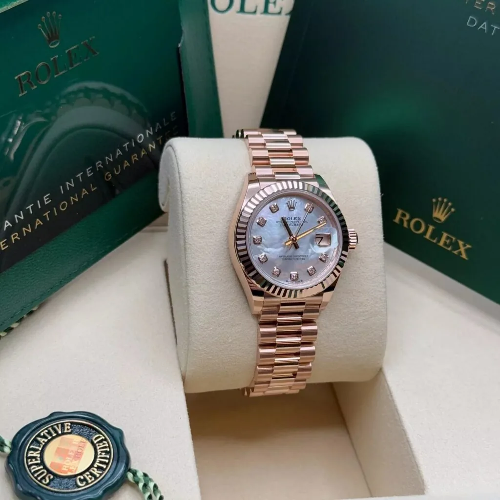 RLX Lady-Datejust 31mm 279175 Mother-of-Pearl Dial President Everose Gold