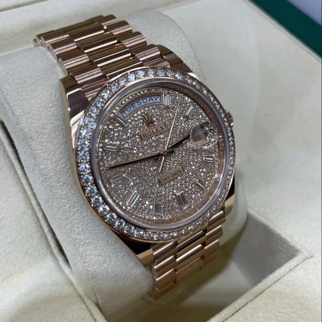 RLX Day-Date 40mm Diamonds Paved Dial 228345rbr-0002