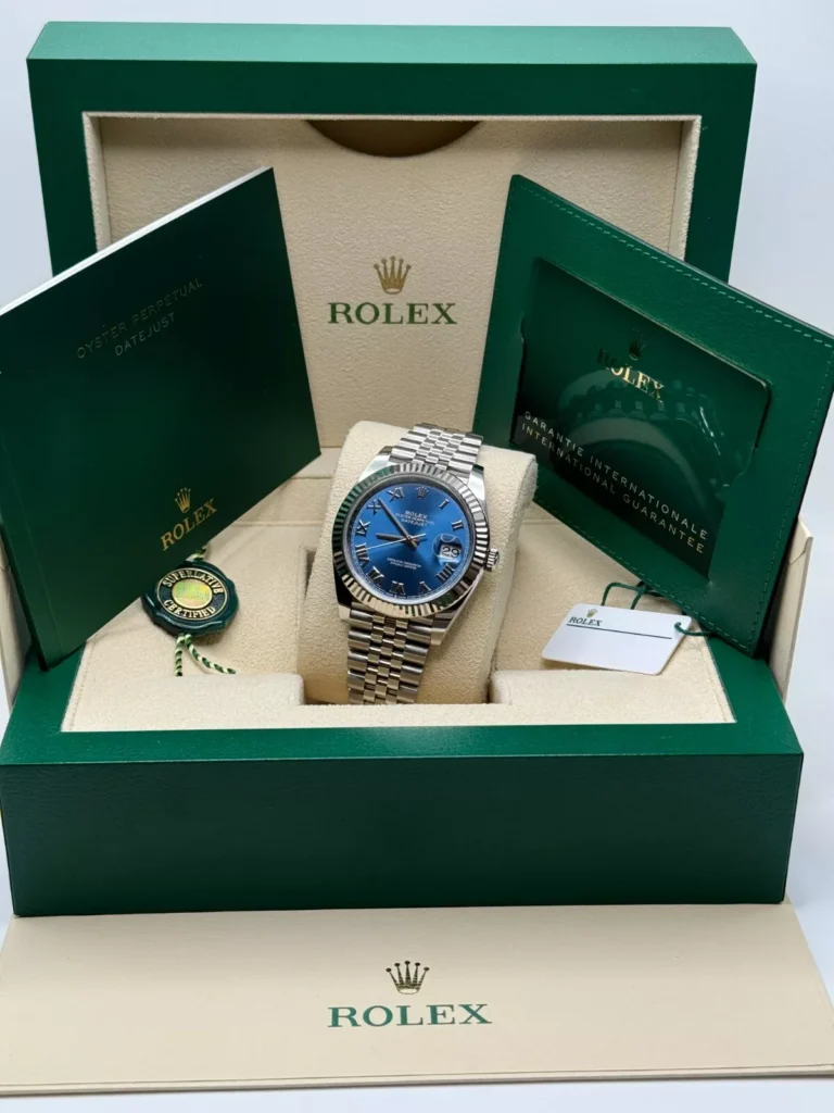 RLX Datejust 41mm 126334 Blue Roman Oyster Stainless Steel Men’s Watch