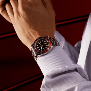TUDOR Black Bay 41mm Black Dial & Red Bezel Men's Bracelet Watch M7941A1A0RU-0001