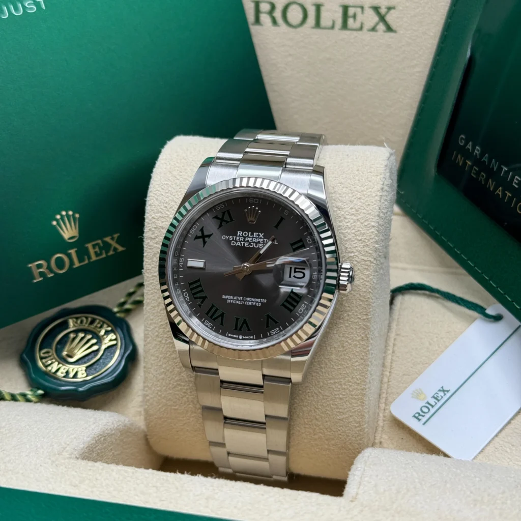 RLX Datejust 36mm 126234 Datejust Slate Roman Dial Jubilee Watch