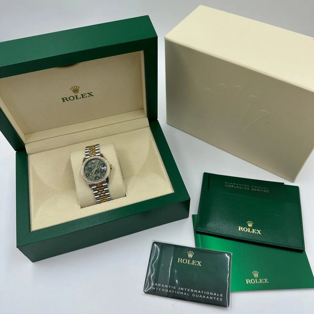 RLX Datejust m278383-0031/0032 31mm Green Floral Dial Oyster Bracelet