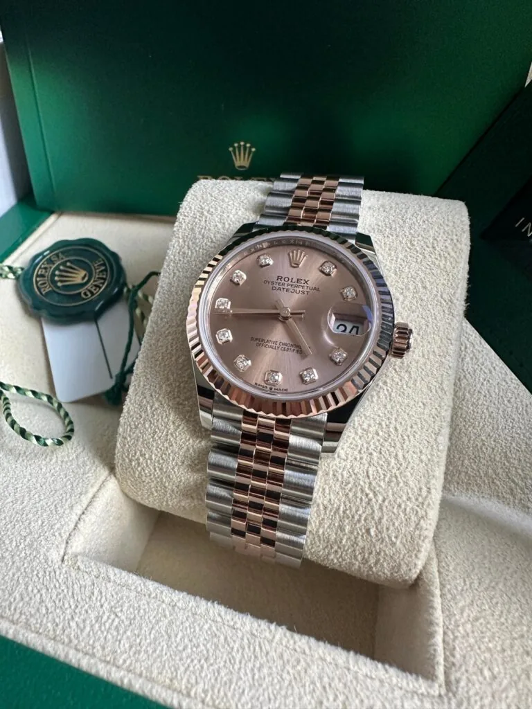 RLX Datejust m278271-0023/0024 Rose 31mm Dial Oyster Bracelet Watch