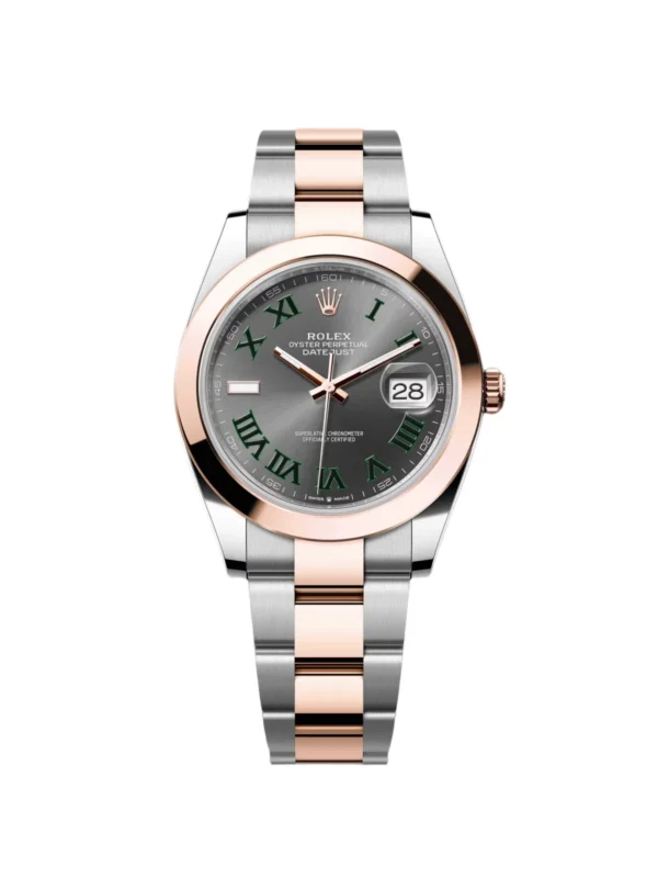 RLX Datejust 41mm 126301 Sundust Slate Roman Dial Oyster Bracelet