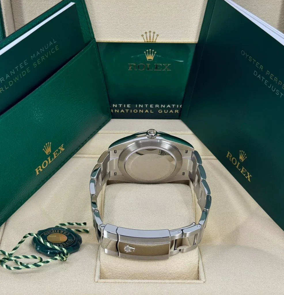RLX Datejust 41mm 126300 Slate Roman Oyster Stainless Steel Watch