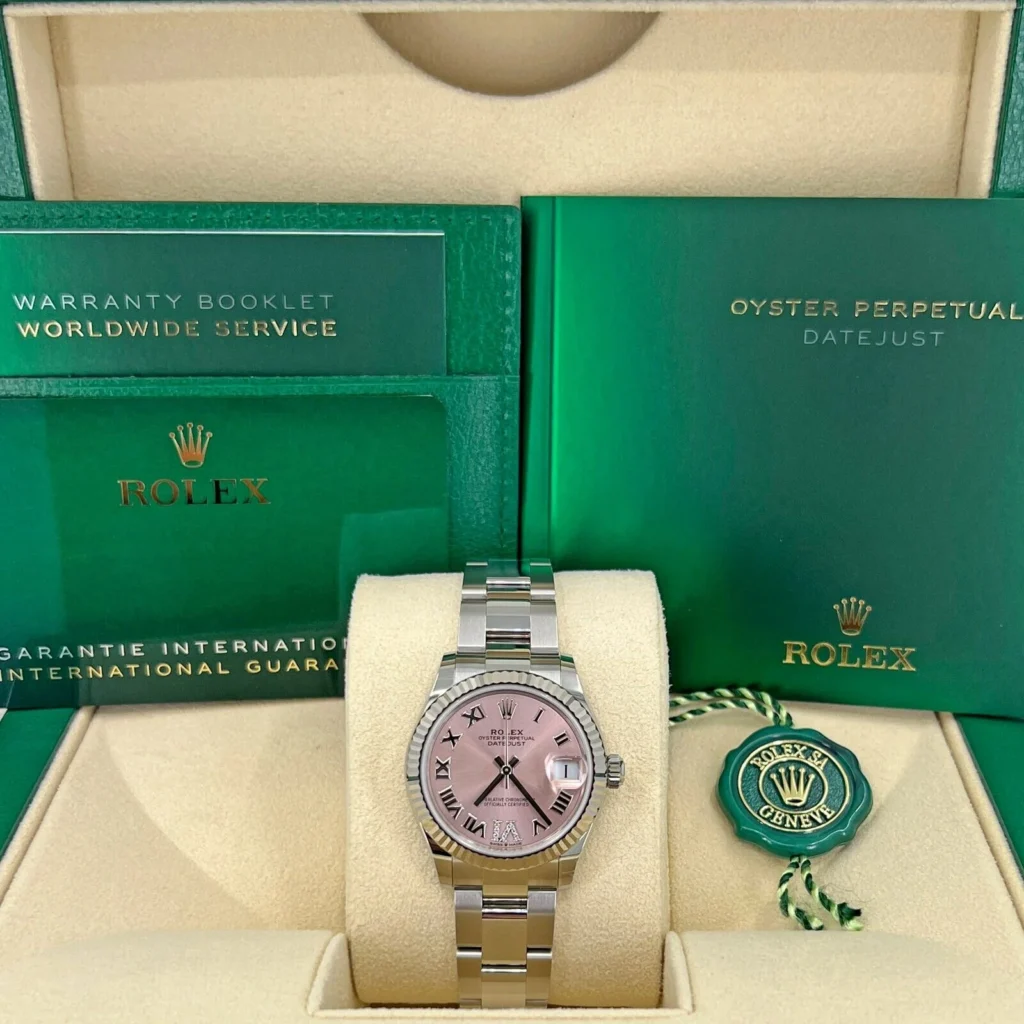 RLX Datejust m278274-0023/0024 Pink 31mm Dial Oyster Watch