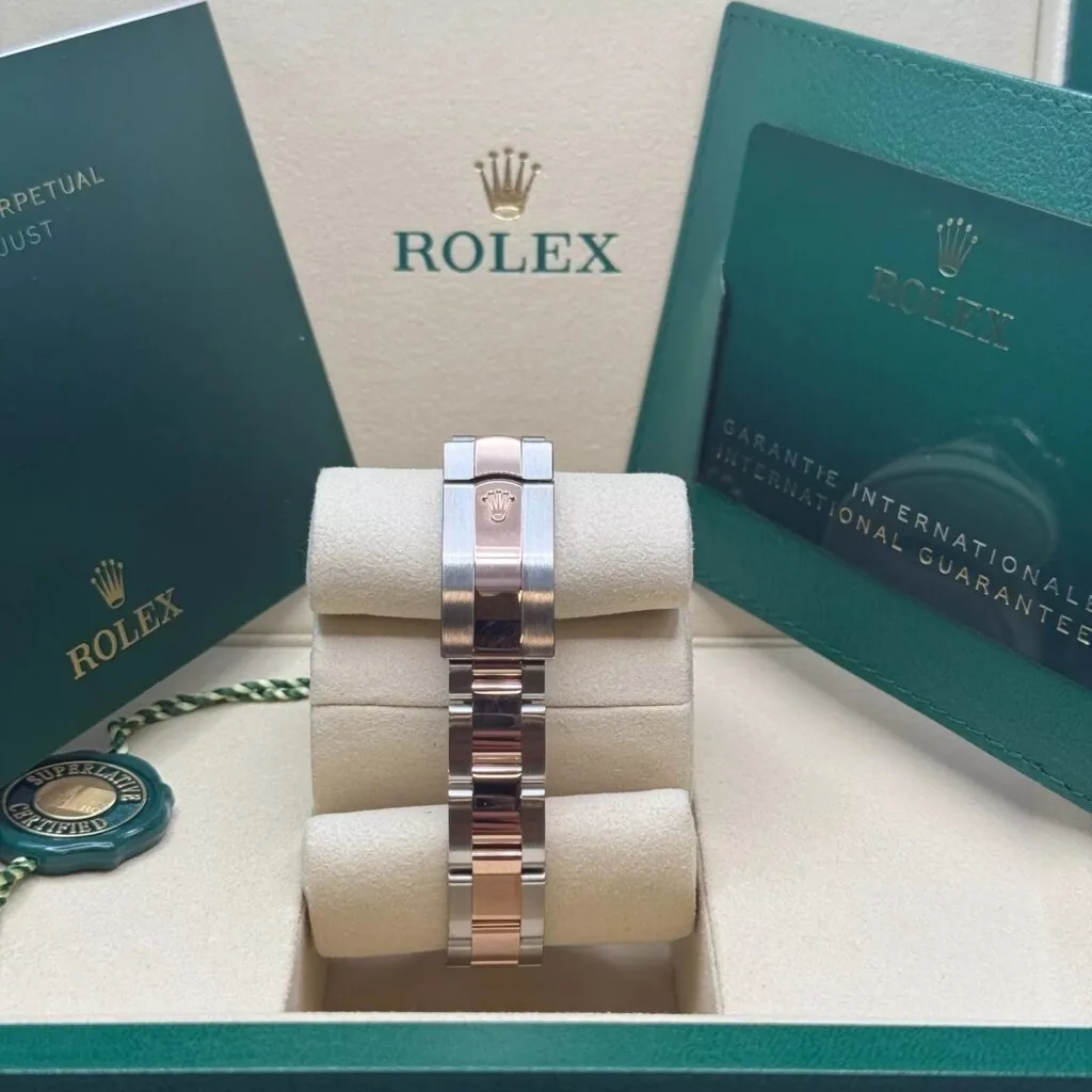 RLX Lady-Datejust 31mm 279161 Chocolate Stick Dial, Two Tone Stainless Steel & 18K Rose Gold Oyster Bracelet Women's Watch