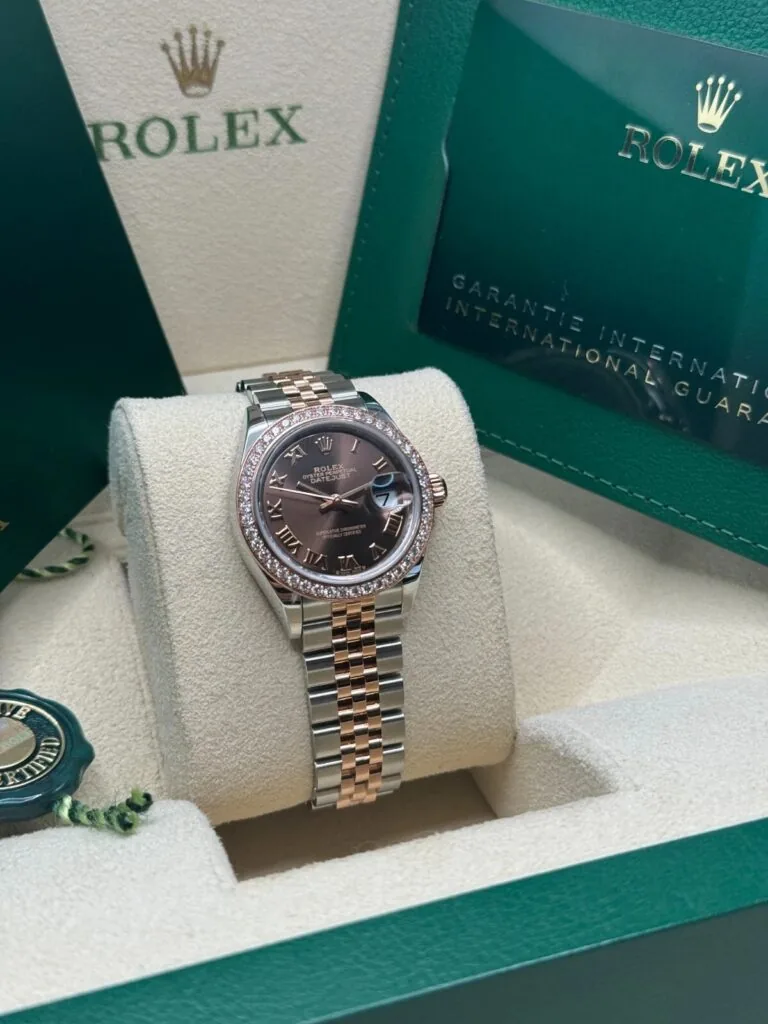 RLX Lady-Datejust 31mm 279381RBR Chocolate Roman Dial Oyster Bracelet