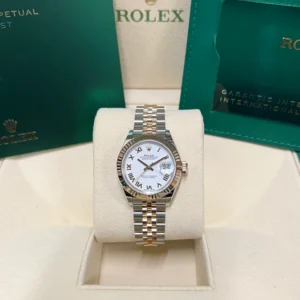 RLX Lady-Datejust 31mm 279171 White Roman Oyster Stainless Steel and Rose Gold