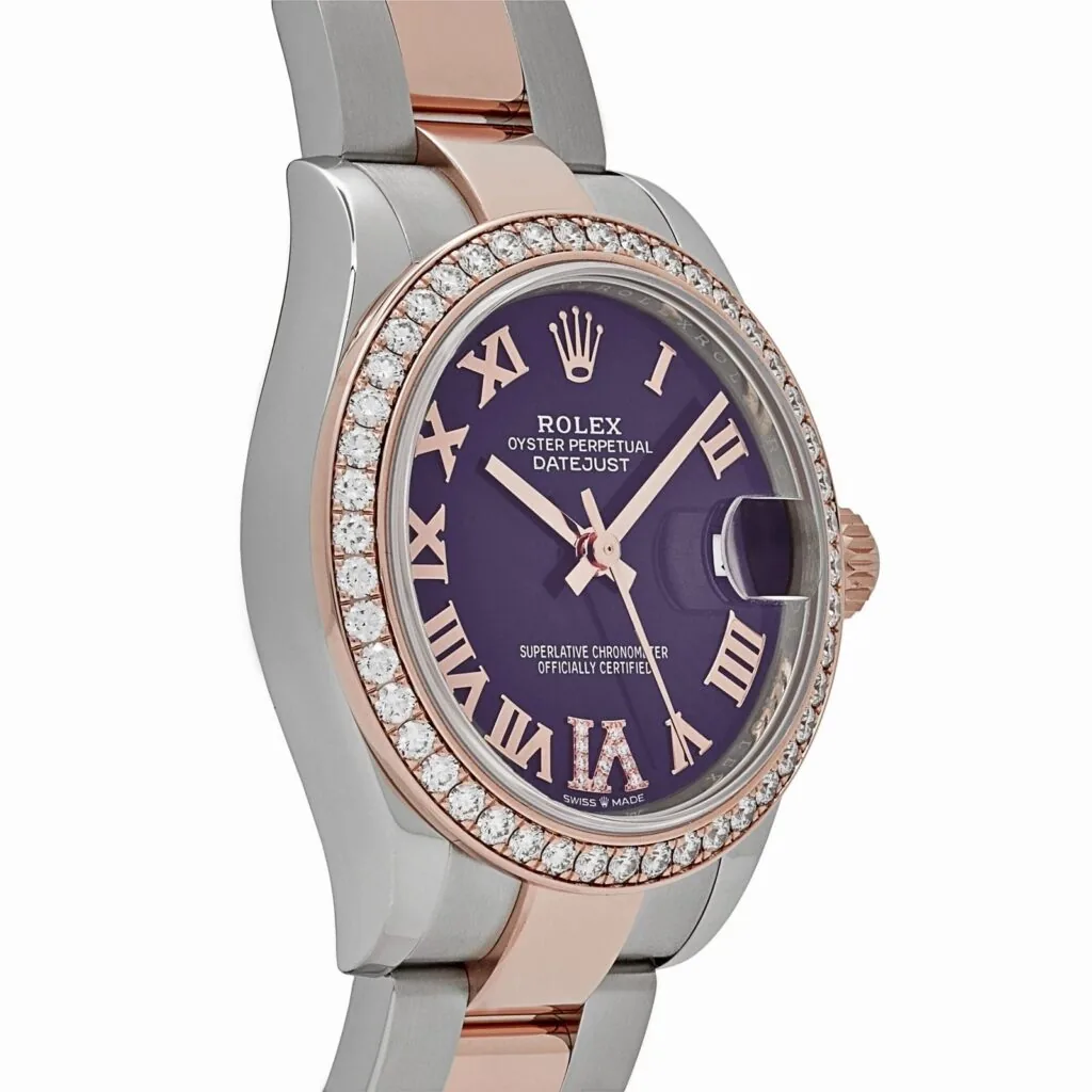 RLX Datejust m278381-0015/0016 Aubergine Roman Dial 31mm Oyster Bracelet