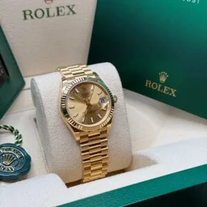 RLX Datejust m278278-0040 Champagne 31mm Dial President Bracelet Watch