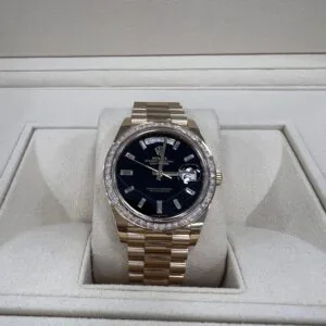 RLX Day-Date 40mm 228398TBR-0038 Onyx Dial President Watch