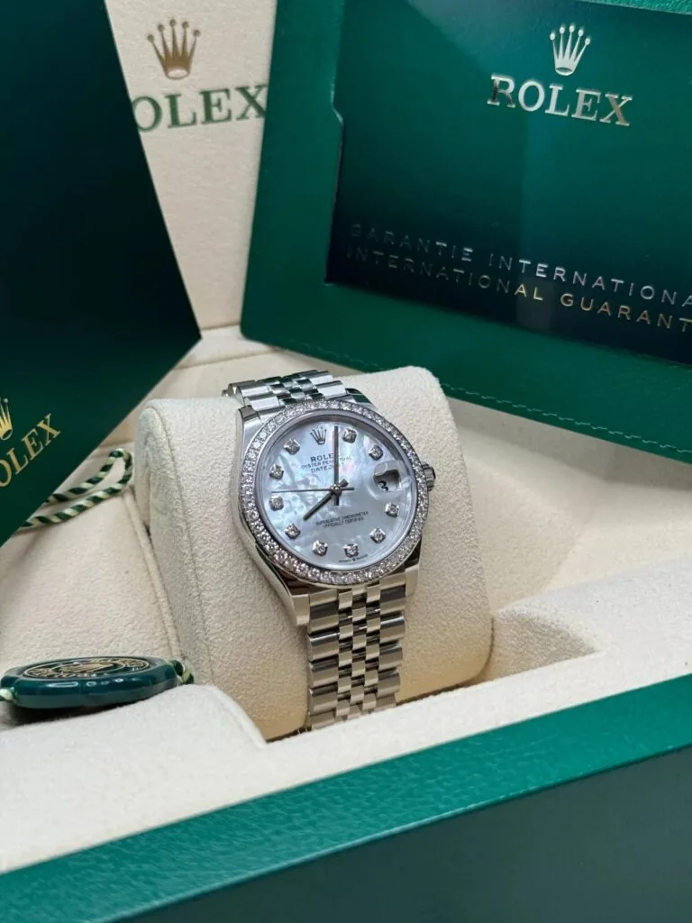 RLX Datejust m278384RBR-0007/0008 Mother-of-Pearl 31mm Dial Oyster Watch