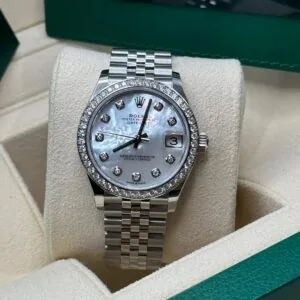 RLX Datejust m278384RBR-0007/0008 Mother-of-Pearl 31mm Dial Oyster Watch