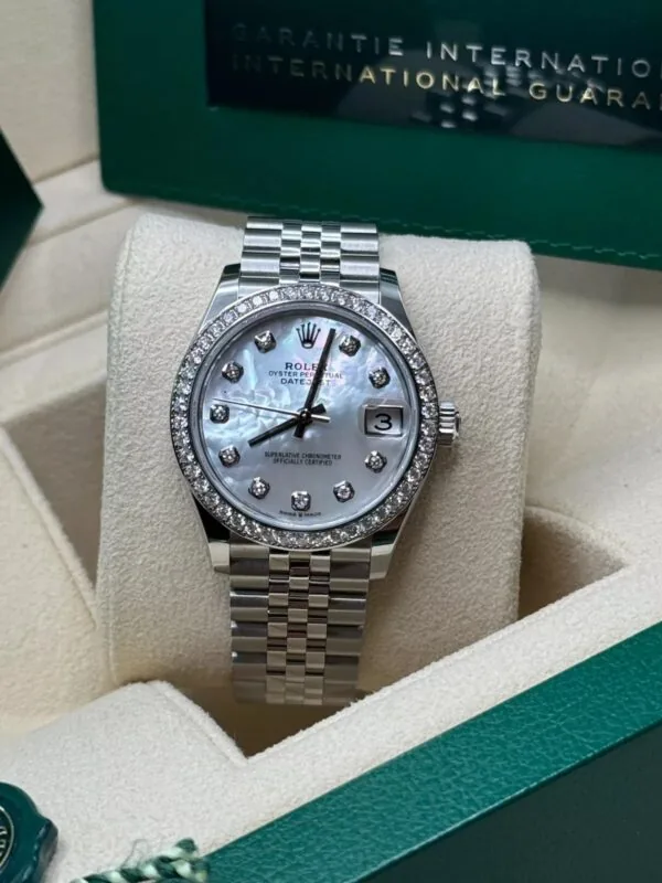 RLX Datejust m278384RBR-0007/0008 Mother-of-Pearl 31mm Dial Oyster Watch