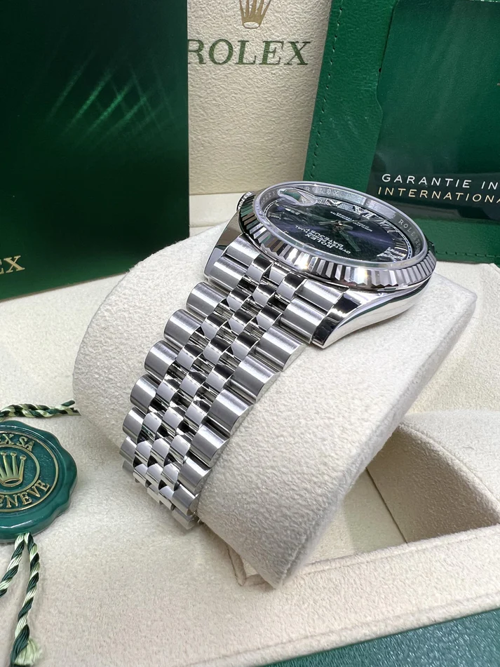 RLX Datejust 36mm 126234 Datejust Aubergine Purple Diamond Roman Oyster Stainless Steel