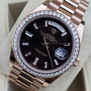 RLX Day-Date 40mm Eisenkiesel / Diamonds Dial 228345rbr-0016