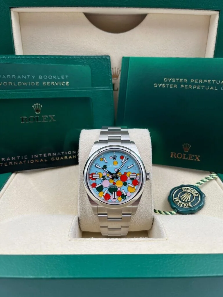 RLX Oyster Perpetual 36mm 126000-0009 Turquoise Celebration Dial Oyster Bracelet