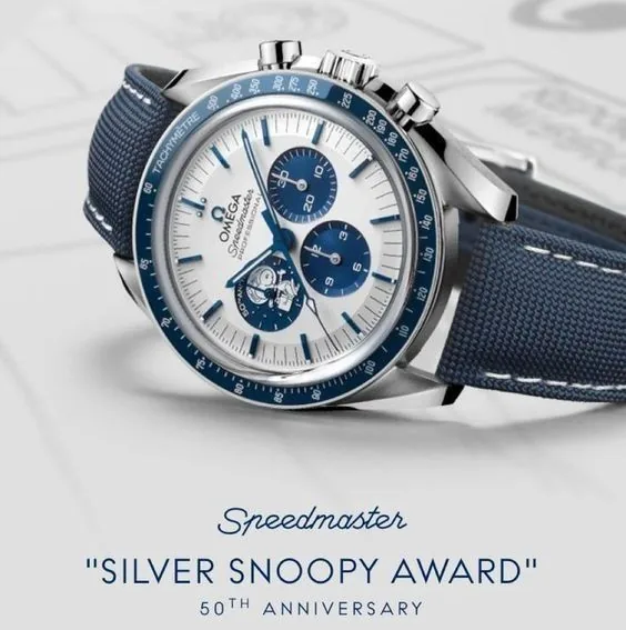 Omega 310.32.42.50.02.001 Speedmaster Chronograph Anniversary Series "Silver Snoopy Award"