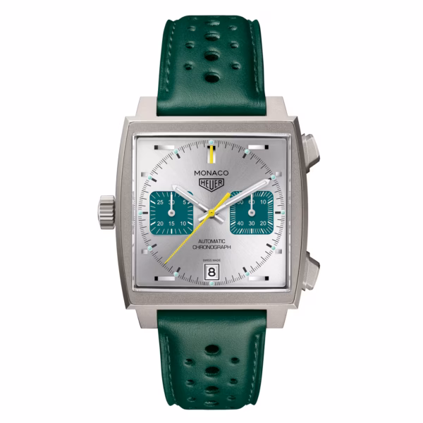 TAG Heuer Monaco Chronograph Racing Green 39mm Mens Watch CAW218E.FC6565