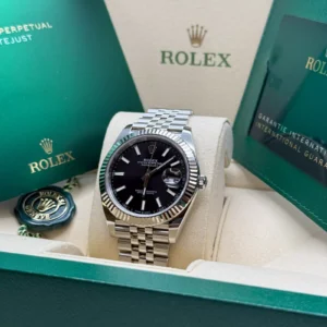 RLX Datejust Black Index Jubilee 41mm Stainless Steel - 126334