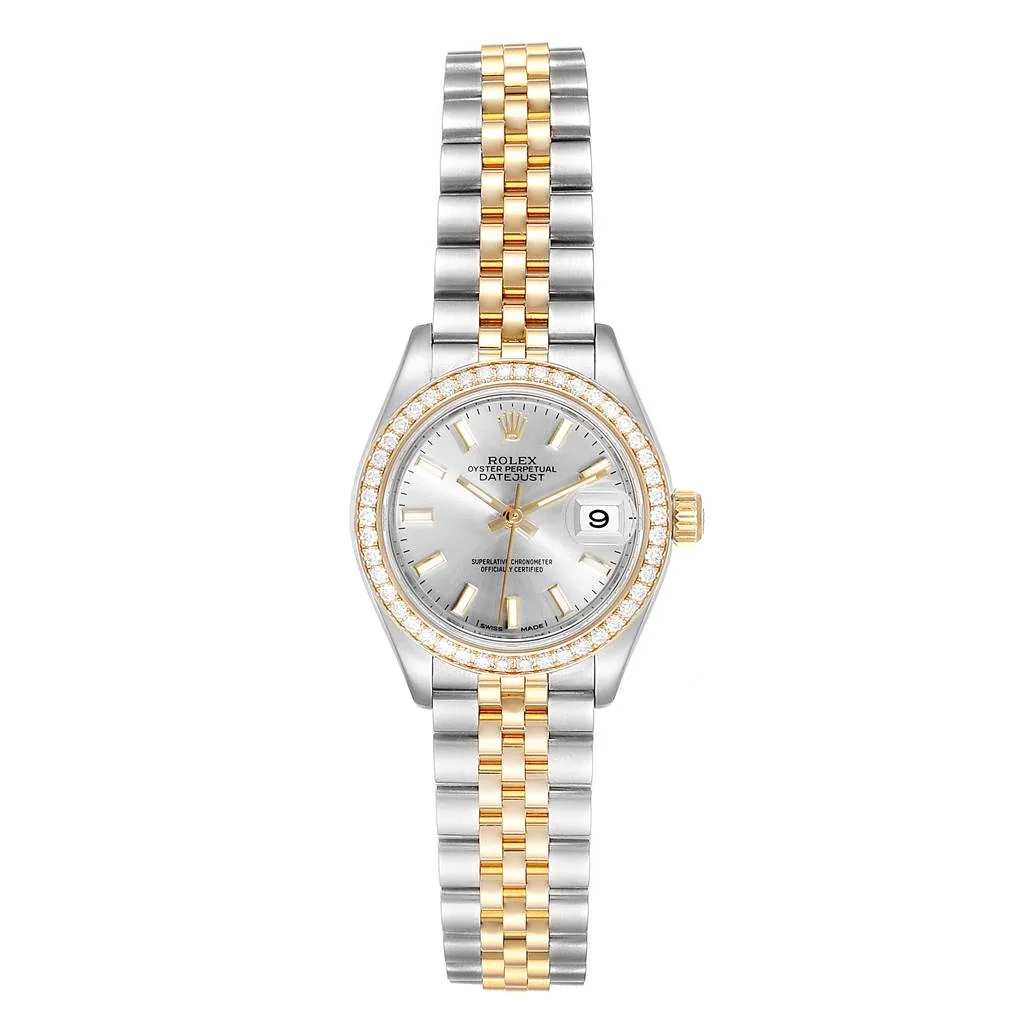 RLX Lady-Datejust 31mm 279383RBR Silver Dial Yellow Rolesor Oyster Bracelet