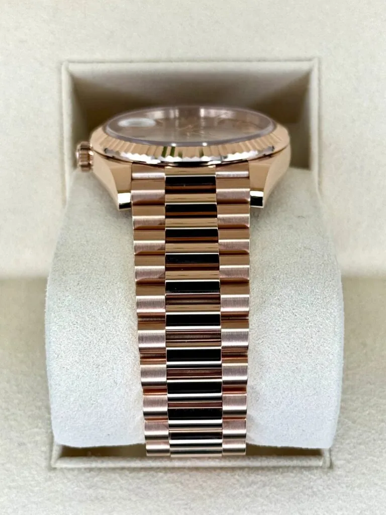 RLX Day-Date "President" 40mm Everose Gold Sundust Roman Dial - 228235